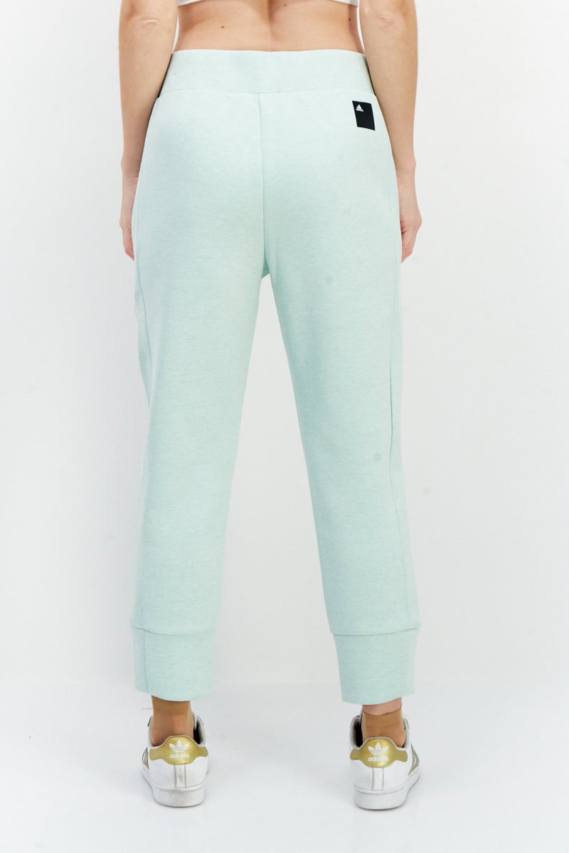 Adidas Women Petite Training Sweatpants, Mint Green Heather - Image 4